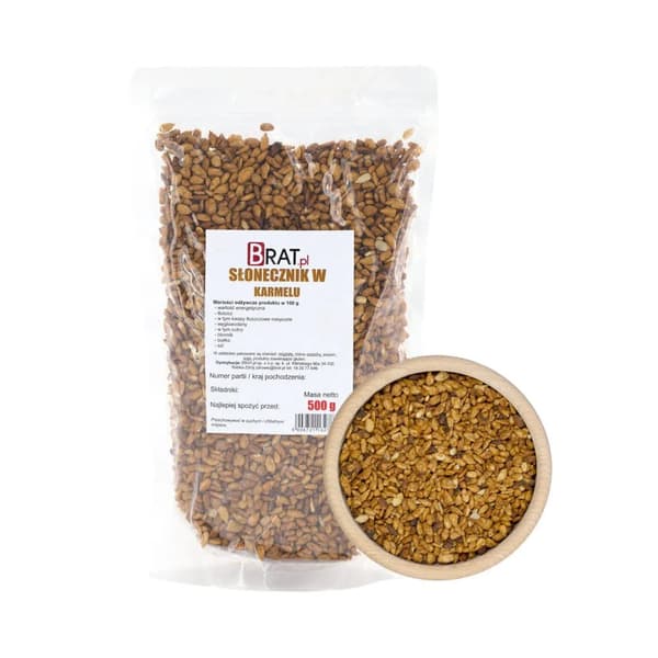 Auringonkukansiemenet karamellissa 500 g
