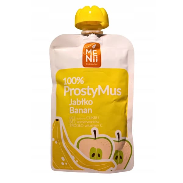 100% Simple Mousse - Omena, Banaani 100g