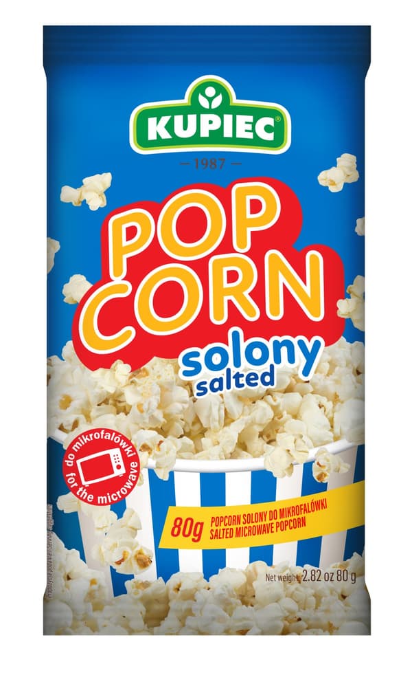 Kupiec Saltad Popcorn 80g | CDON