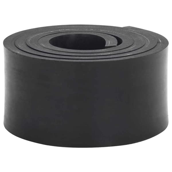 vidaXL Gummikant for snøplog svart 150x10x1 cm