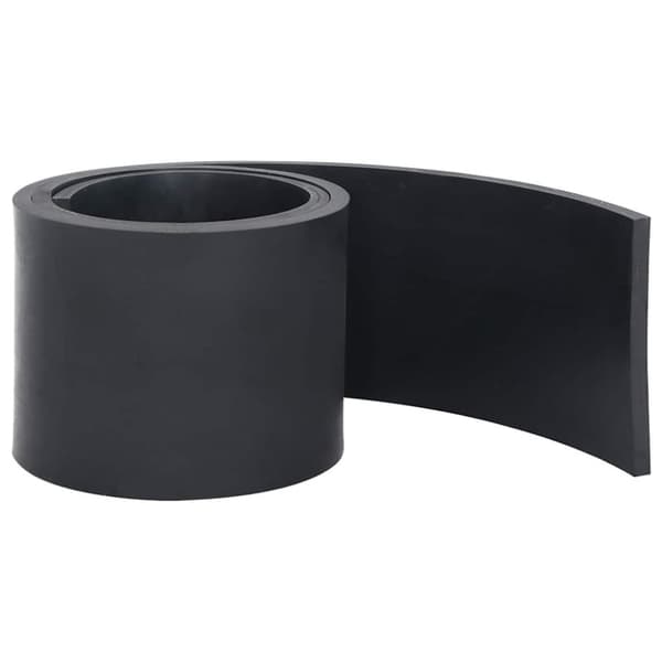 vidaXL Gummikant for snøplog svart 150x15x1 cm