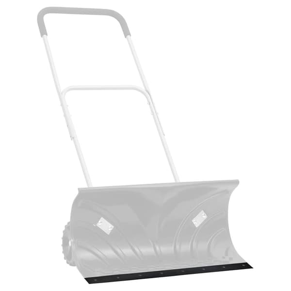 vidaXL gummikant til sneplov 180x8x2 cm sort