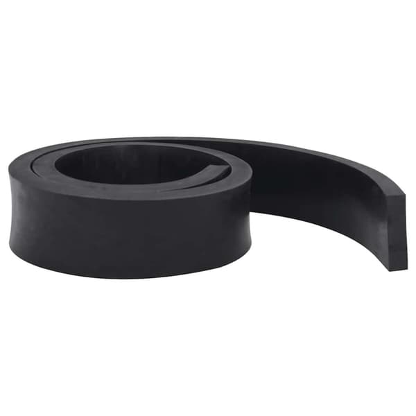 vidaXL gummikant til sneplov 180x8x2 cm sort