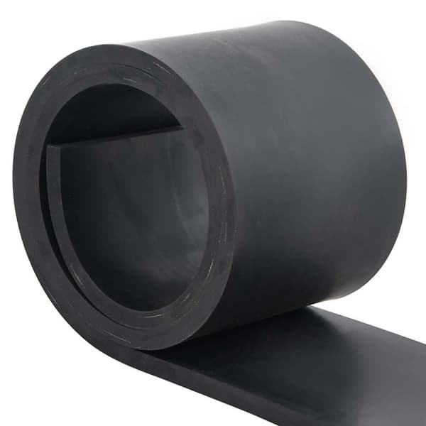 vidaXL gummikant til sneplov 180x15x1 cm sort