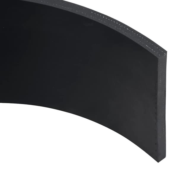 vidaXL gummikant til sneplov 180x15x1 cm sort