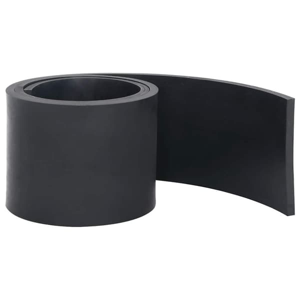 vidaXL gummikant til sneplov 180x15x1 cm sort