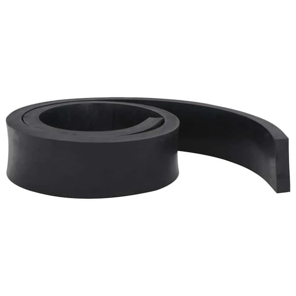 vidaXL gummikant til sneplov 180x10x2 cm sort