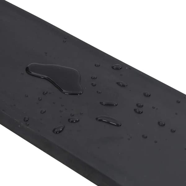 vidaXL gummikant til sneplov 200x15x2 cm sort