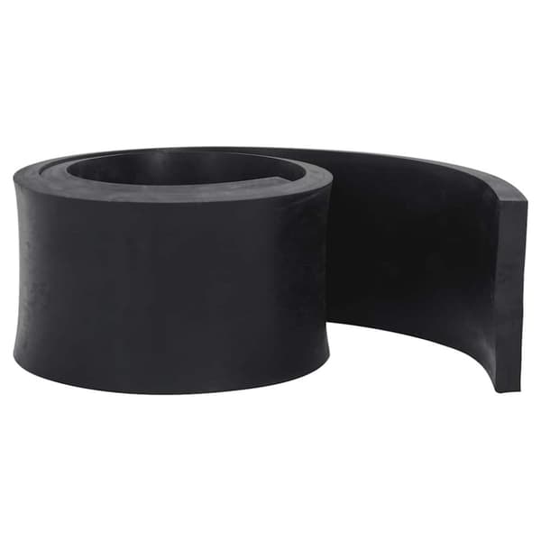 vidaXL gummikant til sneplov 200x15x2 cm sort