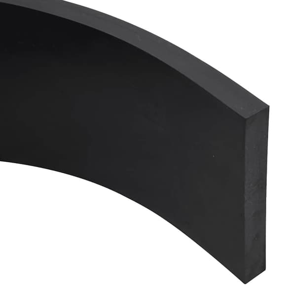 vidaXL gummikant til sneplov 120x15x2 cm sort