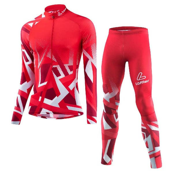 Loeffler Race Dragt Worldcup 23 Rød 2XS Mand