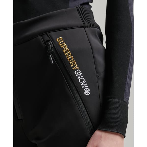 Superdry Byxor Ski Softshell Slim Svart XL Kvinna
