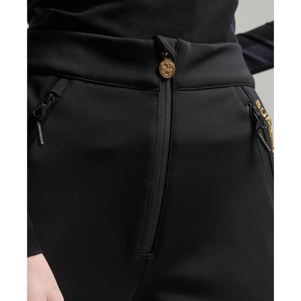 Superdry Byxor Ski Softshell Slim Svart XL Kvinna