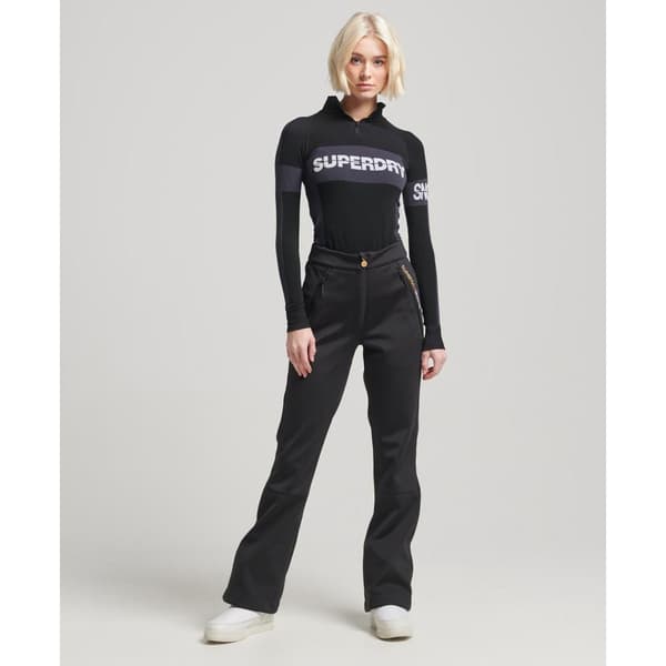 Superdry Byxor Ski Softshell Slim Svart XL Kvinna