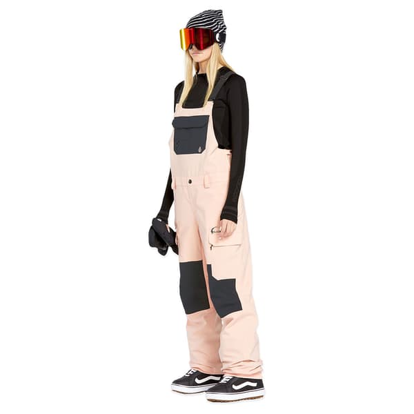 Volcom Creston 3d Stretch Bib Race Dragt Rosa S Kvinde