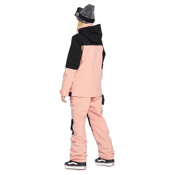 Volcom Creston 3d Stretch Bib Race Dragt Rosa S Kvinde