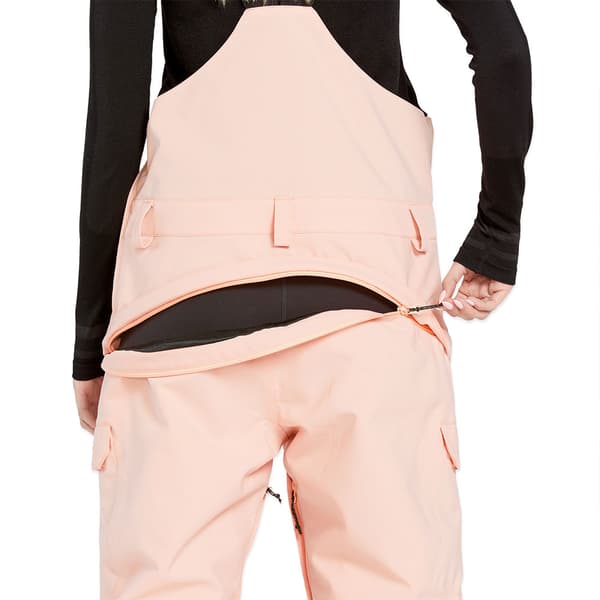 Volcom Creston 3d Stretch Bib Race Dragt Rosa S Kvinde