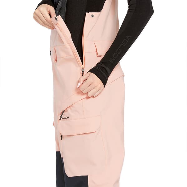 Volcom Creston 3d Stretch Bib Race Dragt Rosa S Kvinde