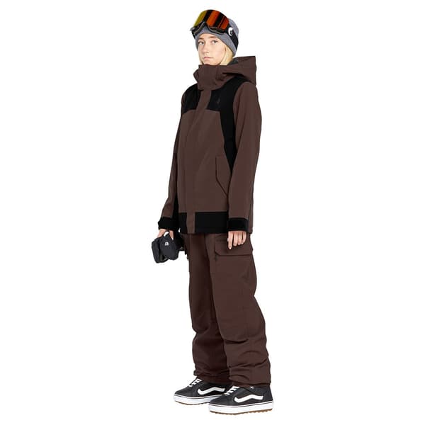 Volcom Creston 3d Stretch Bib Race Dragt Rød S Kvinde