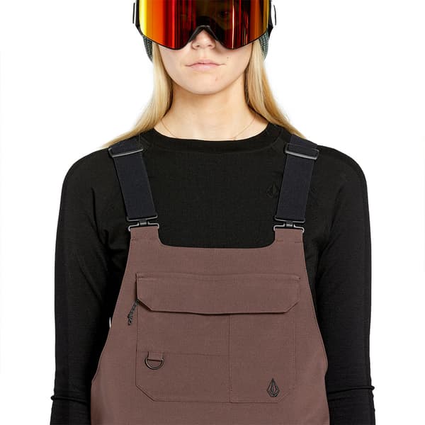 Volcom Creston 3d Stretch Bib Race Dragt Rød S Kvinde