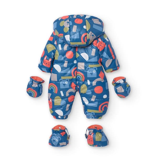 Boboli Technical Fabric Babygrow Dragt Flerfarvet 1 Months Dreng