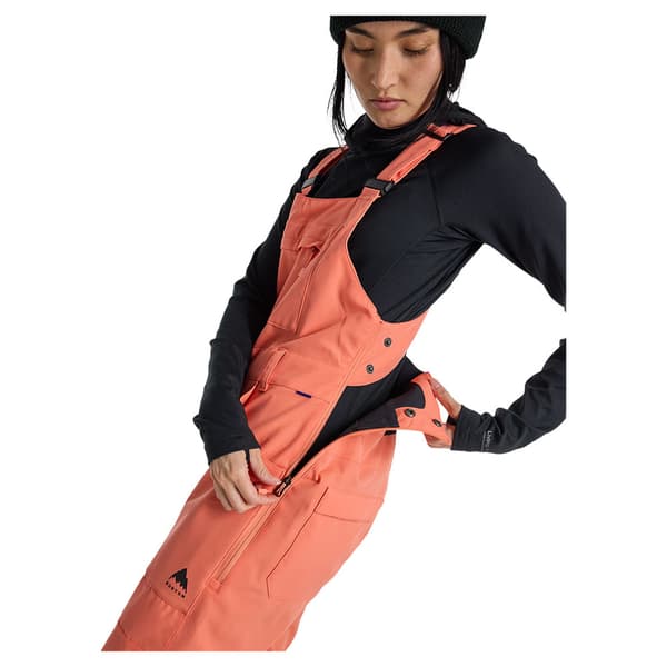 Burton Avalon 2l Stretch Bib Byxor Orange L Kvinna