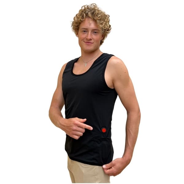 Glovii GV2M vintersport kroppsskydd Värmeväst Skidåkning, Snowboard Unisex Polyester Svart