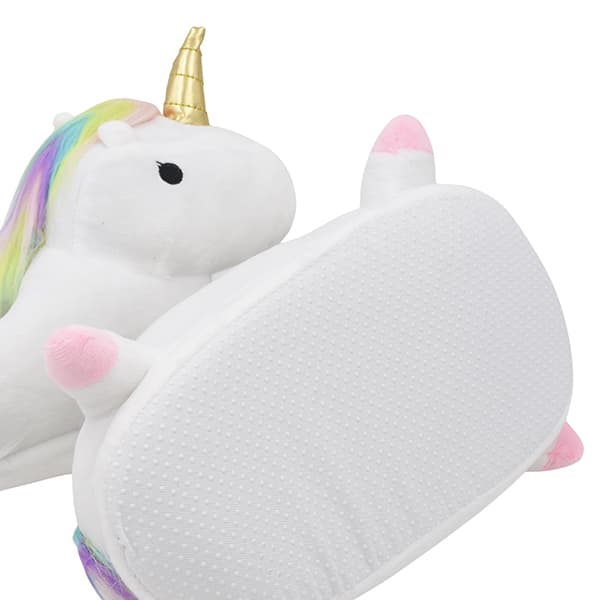 Unicorn slippers onesize, white