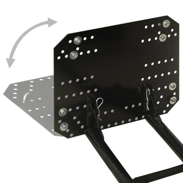 vidaXL Snöplog för ATV 115x38 cm svart