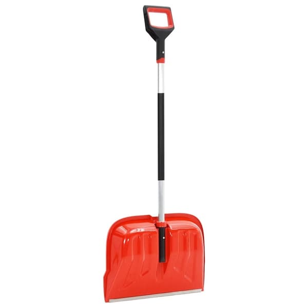vidaXL Snøskuffe rød 136 cm aluminium