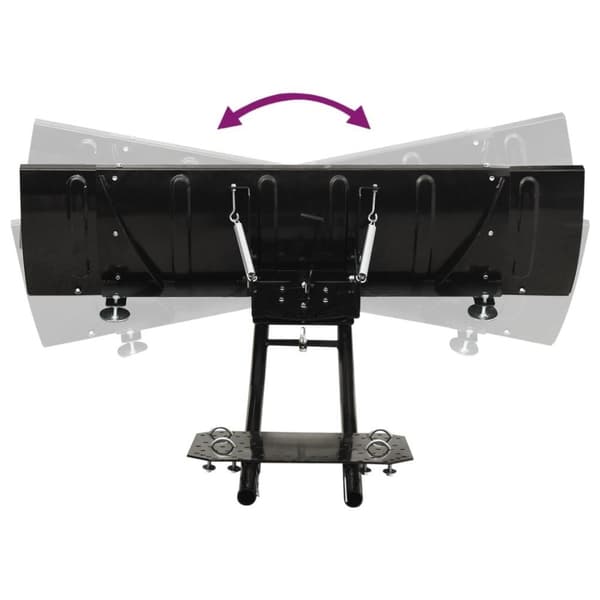 vidaXL Snøplog for ATV 150x38 cm svart
