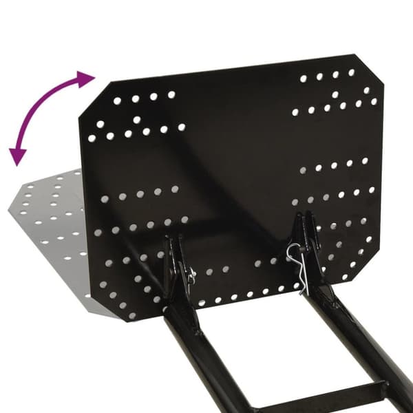 vidaXL Snøplog for ATV 150x38 cm svart
