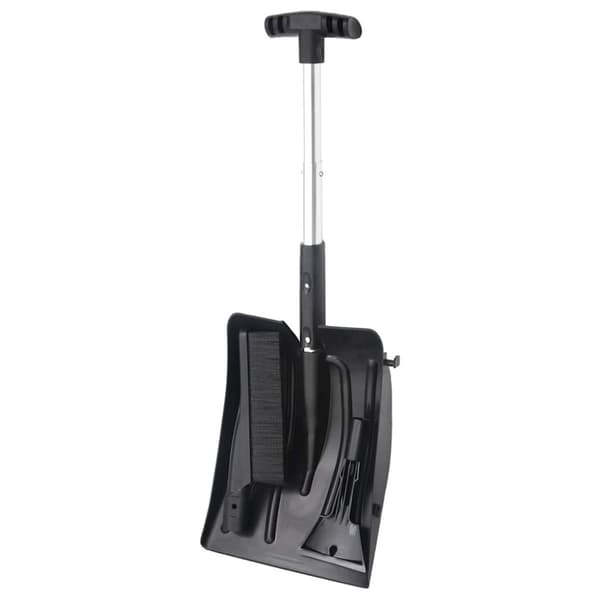 vidaXL Snöspade set 3-i-1 svart aluminium