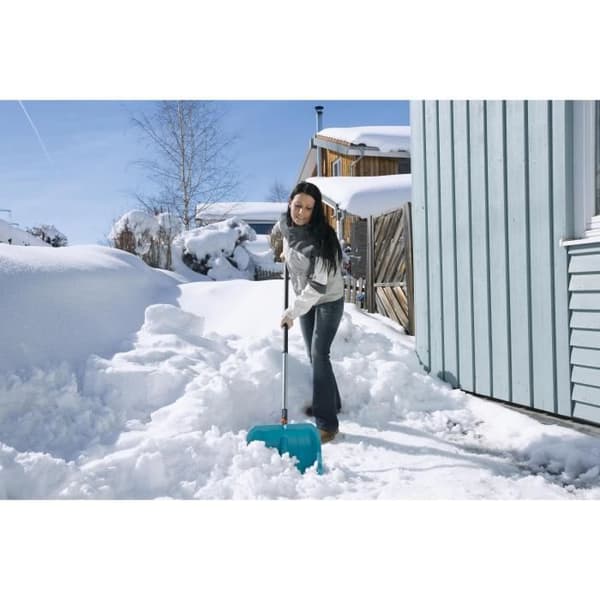 GARDENA Combisystem snöskyffel Längd 40 cm Nötningsbeständig Plastblad kyltålig upp till -40°