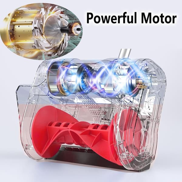 Batteridriven Snöskyffel, 1600W Effekt, 8m Kastavstånd,Eu, Elektrisk