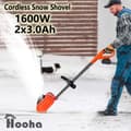 Miniatyrbild 2 av 4: Batteridriven Snöskyffel, 1600W Effekt, 8m Kastavstånd,Eu, Elektrisk