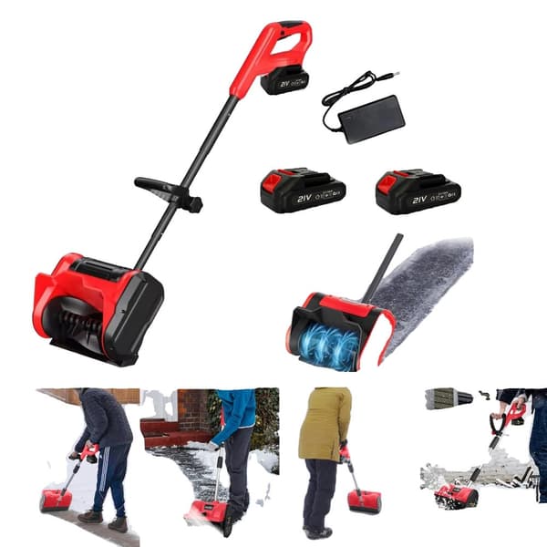 Batteridriven Snöskyffel, 1600W Effekt, 8m Kastavstånd,Eu, Elektrisk