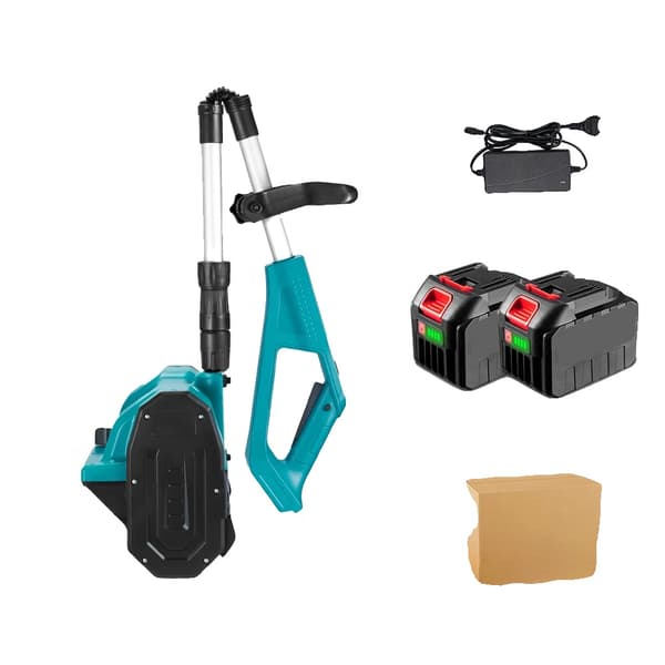 Borstlös Elektrisk Snöskyffel, 2500W Effekt, 250mm Rullerlängd,2 Batteri EU Kontakt, Elektrisk