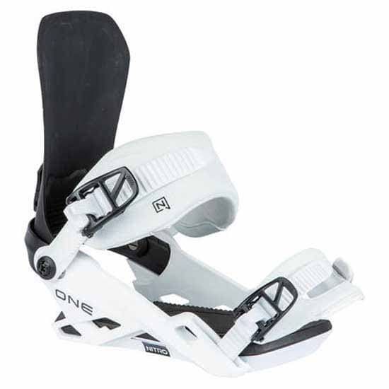 Nitro Snowboardbindningar One Vit L