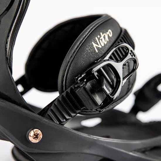 Nitro Kvinde Snowboard Bindinger Rythm Sort S