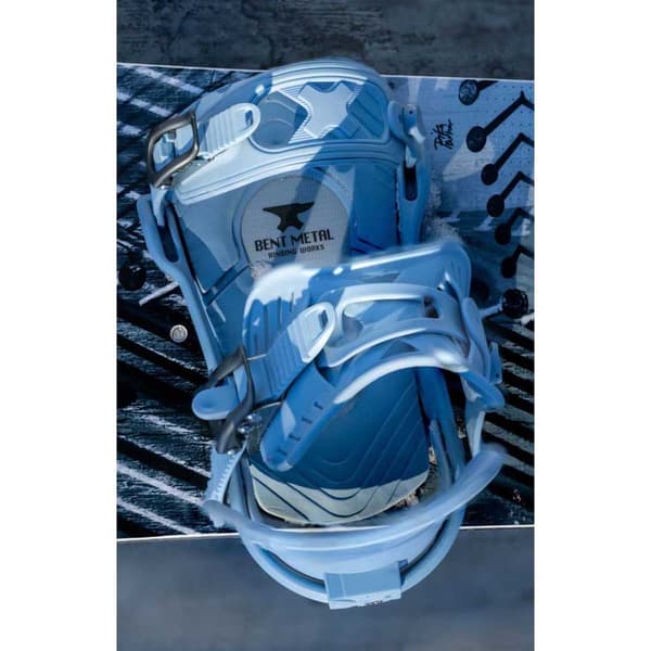 Bent Metal Anvil Snowboardbindningar Blå L