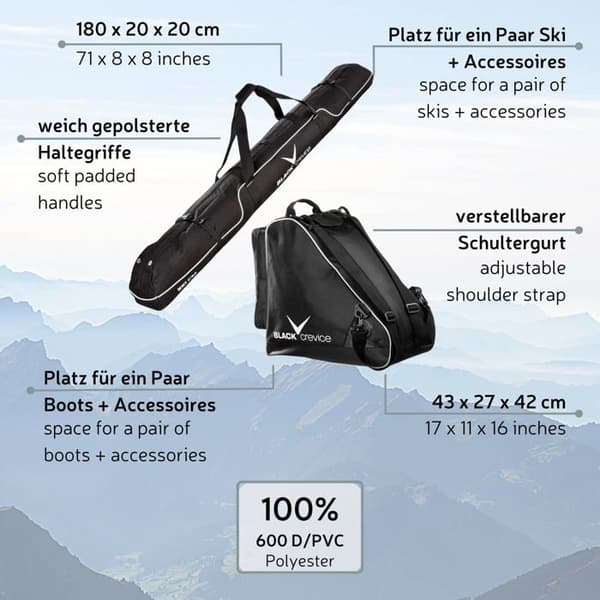 Afterski - snowboot - pjäxor Svart springa - BCR083720schwarz43 x 27 x 5 cm, 50 liter