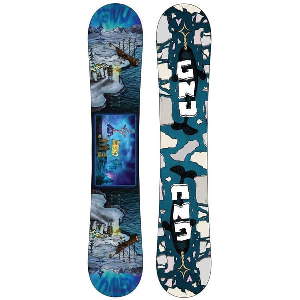 Gnu Finest Snowboard Flerfärgad 154