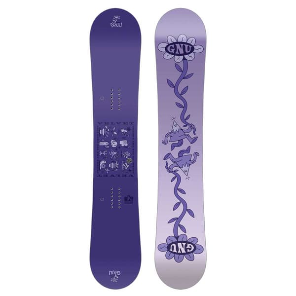 Gnu Velvet Snowboard Lilla 153