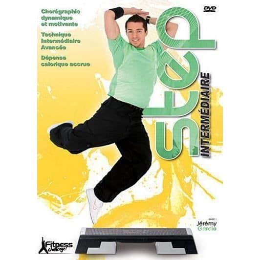 Steg mellanliggande - Jérémy Garcia - DVD Fitness - Nivå mellanliggande - Svart - Vuxen