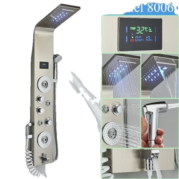 LED Bruse System, Temperatur Display, Multifunktionel Massage
