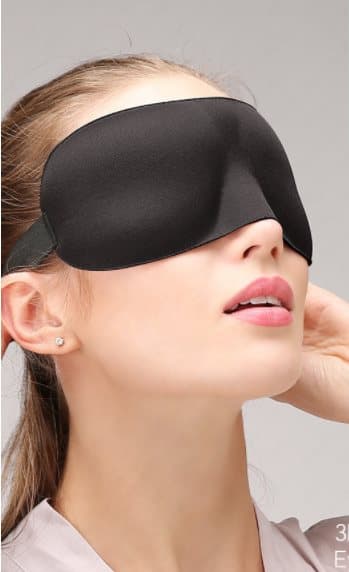 INF Sovemaske, sort 3D 2 stk.