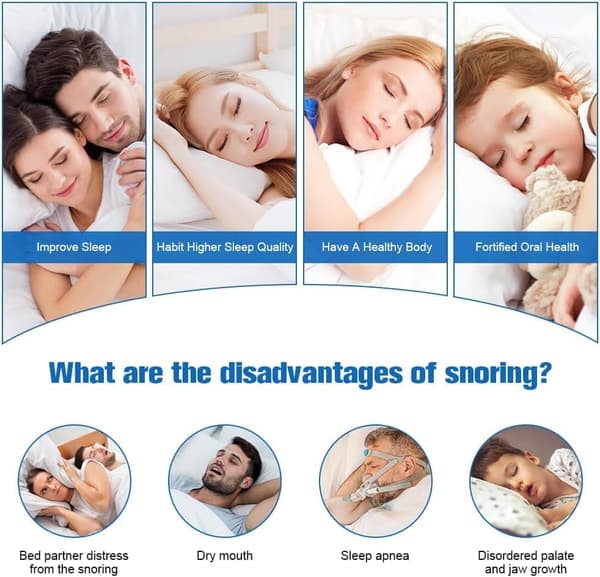 Auledio Anti-Snarkanordningar, Snarkningslösning Stoppa Snarkningsanordningar Snarkskydd, Förhindra Bruxism Och Snarkmunstycke