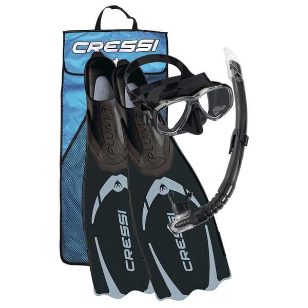 Cressi Kit Pluma Perla Pluma Gamma Svart EU 39-40