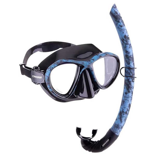 Cressi Mask & Tube Kit Metis Blå